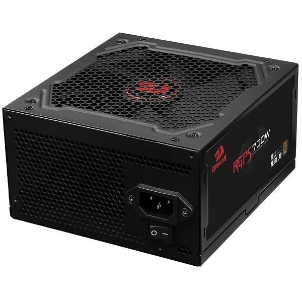 Foto do Produto Fonte de Alimentação para PC Redragon RGPS-700W (GC-PS005) 700 watts 80 Plus Bronze - Preta