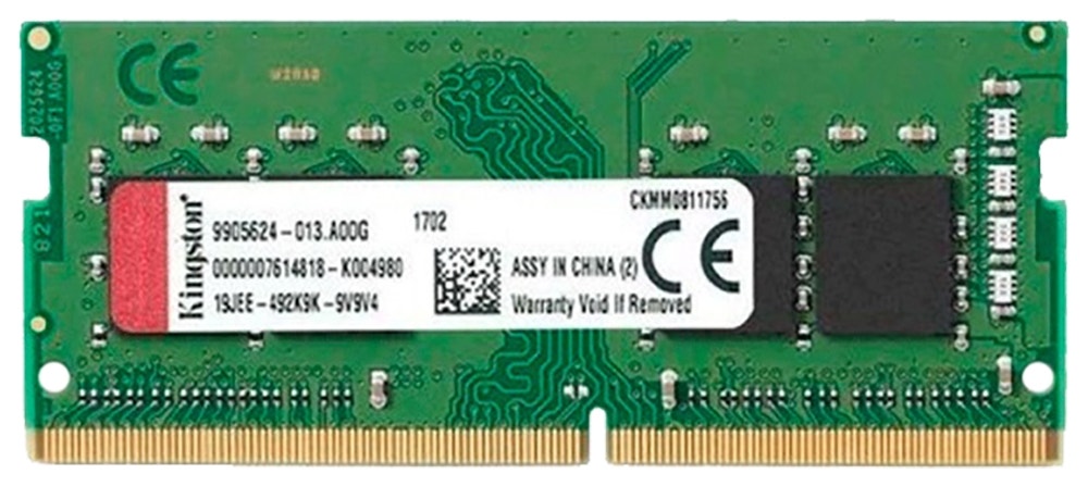 Foto do Produto Memória para Notebook Kingston 8GB/3200MHz SODIMM DDR4 KVR32S22S6/8
