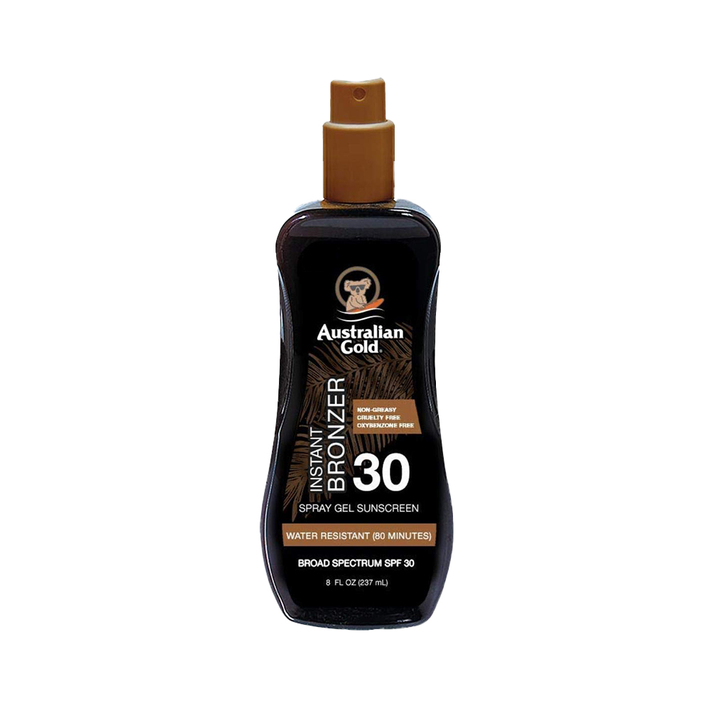Foto do Produto BRONCEADOR AUSTRALIAN GOLD INSTANT BRONZER SPRAY GEL SPF30 237ML