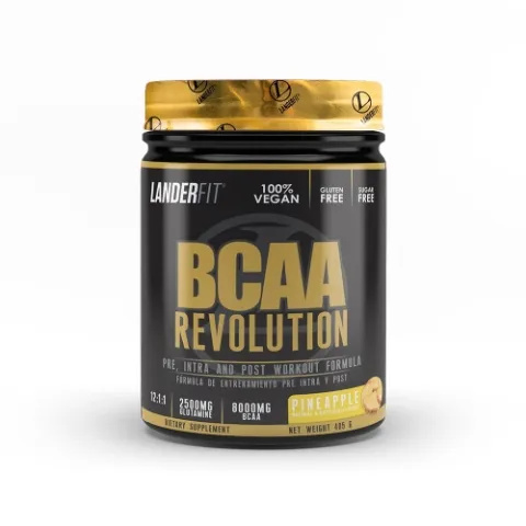 Foto do Produto LANDERFIT BCAA BCAA REVOLUTION PINEAPPLE PLASTICO 405 G S/C