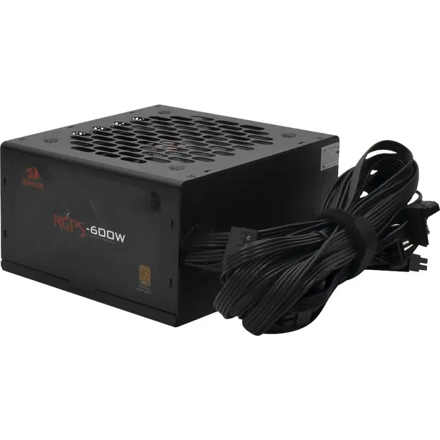 Foto do Produto REDRAGON FUENTE RGPS-600W GC-PS024 80 PLUS BRONZE ATX FULL RANGE