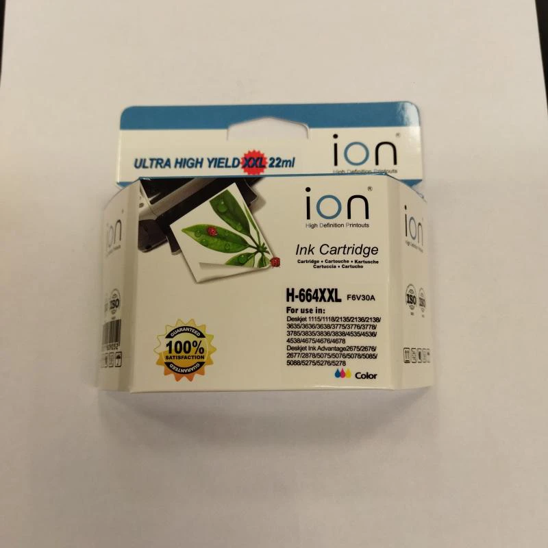 Foto do Produto Cartucho de Tinta ION ION 664XL Color 22ML para HP