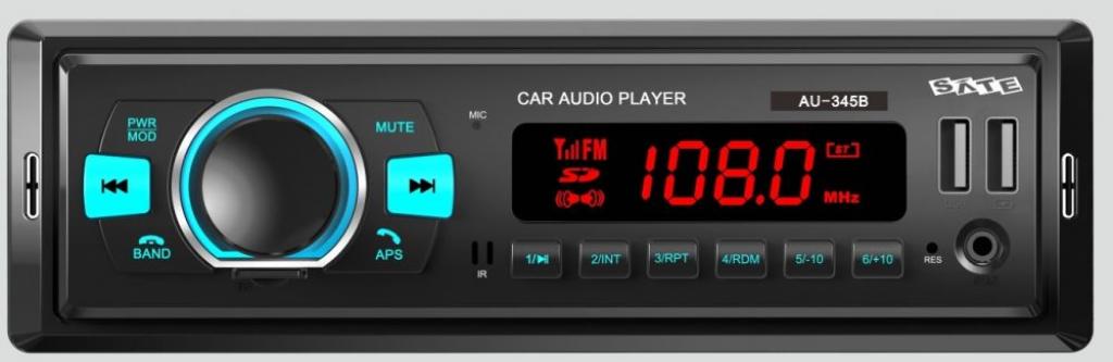 Foto do Produto Som P/Carro Satellite AU345B FM/USB/SD Bluetooth