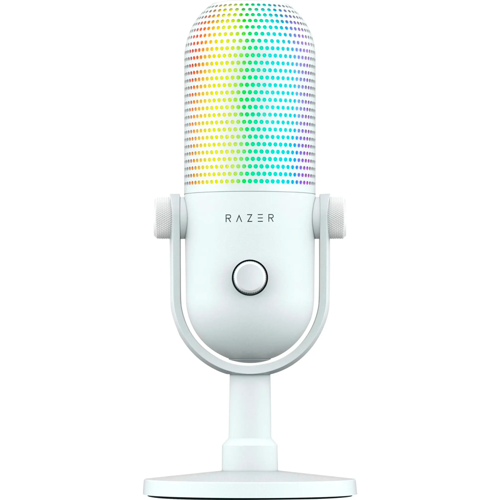 Foto do Produto Microfone para Stream Razer Seiren V3 Chroma RGB USB Edition Nasa - Branco RZ19-05060200-R3U1