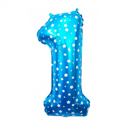 Foto do Produto Balao Numero 1 Azul 32 Polegadas