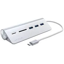 Foto do Produto SATECHI HUB ST-TCHCRS USB-C ALUMINUM SILVER