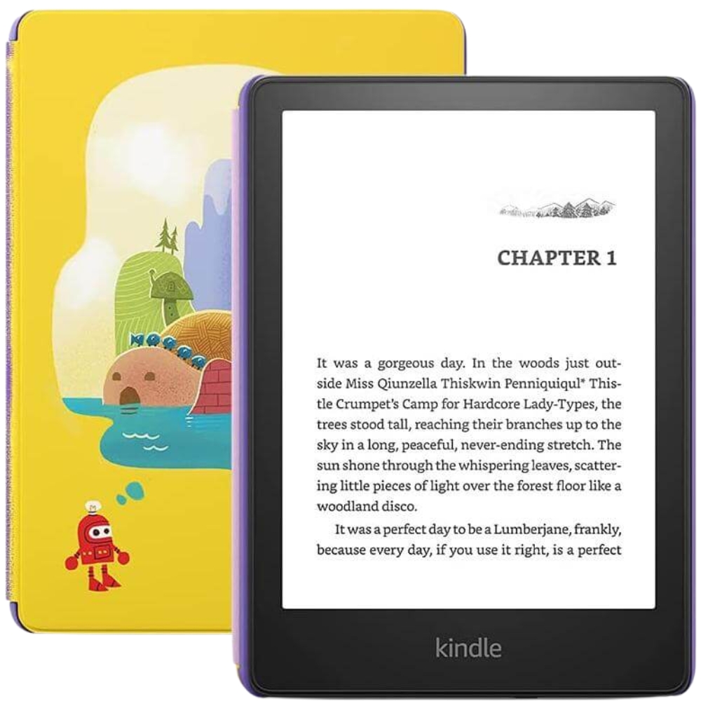 Foto do Produto E-Book Amazon Kindle Paperwhite Kids (16GB) 6.8" 11th Gen - Robot Dreams (Caixa Feia)