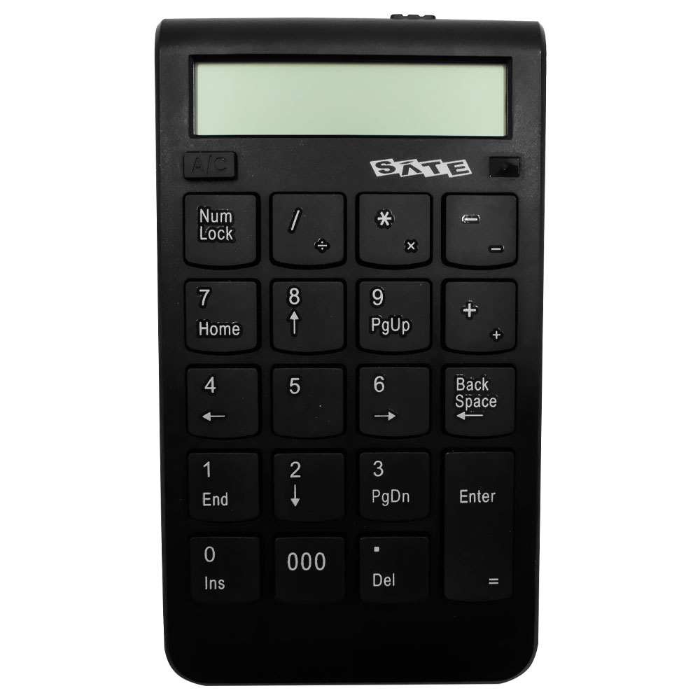 Foto do Produto Teclado Numérico Satellite AK-183 USB / Calculadora - Preto