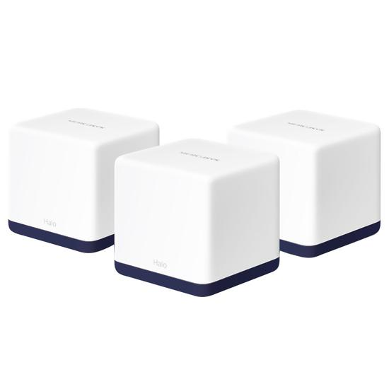 Foto do Produto Roteador Wireless Mercusys Halo H50G AC1900 (3-Pack) 1300MBPS