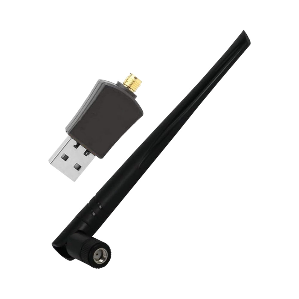 Foto do Produto ADAPTADOR WIFI QUANTA QTAA300 USB CON ANTENA 2.4 GHZ 300 MBPS