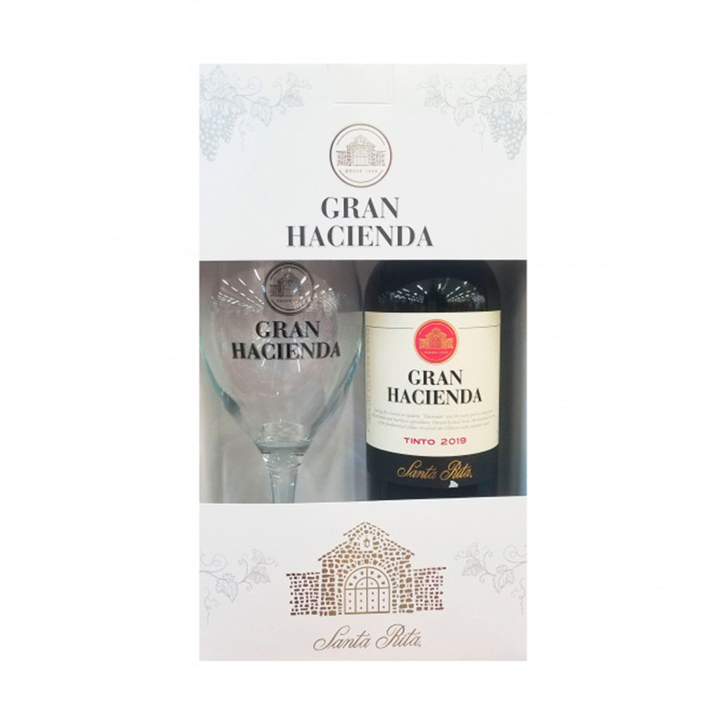 Foto do Produto Vinho Santa Rita Gran Hacienda 750ML Pack Com Copa - 3058080117761