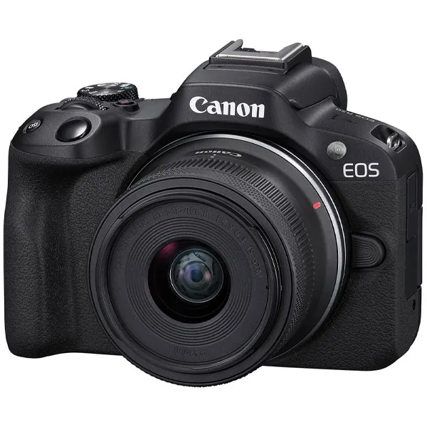 Foto do Produto Câmera Canon EOS R50 24.2MP Wi-Fi/Bluetooth com Lente RF-S 18-45 mm F4.5-6.3 IS STM - Preta