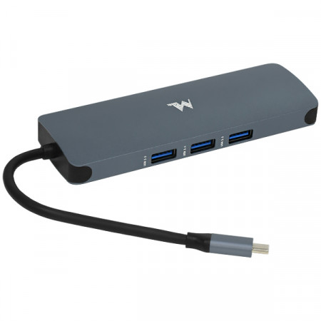 Foto do Produto HUB MTEK TYPE-C DS-91TC 9X1 3XUSB