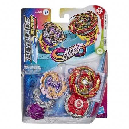 Foto do Produto HASBRO BEYBLADE 2 PACK FORNEUS F5 MASTER DEVOLOS 95632