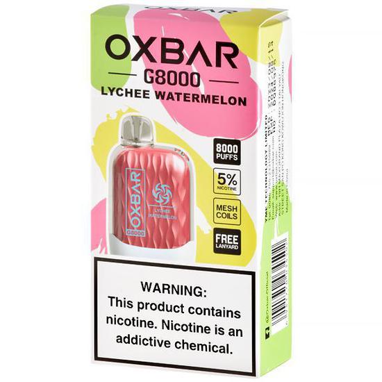 Foto do Produto Vaper Descartável Oxbar G8000 Lychee Watermelon 8000 Puffs