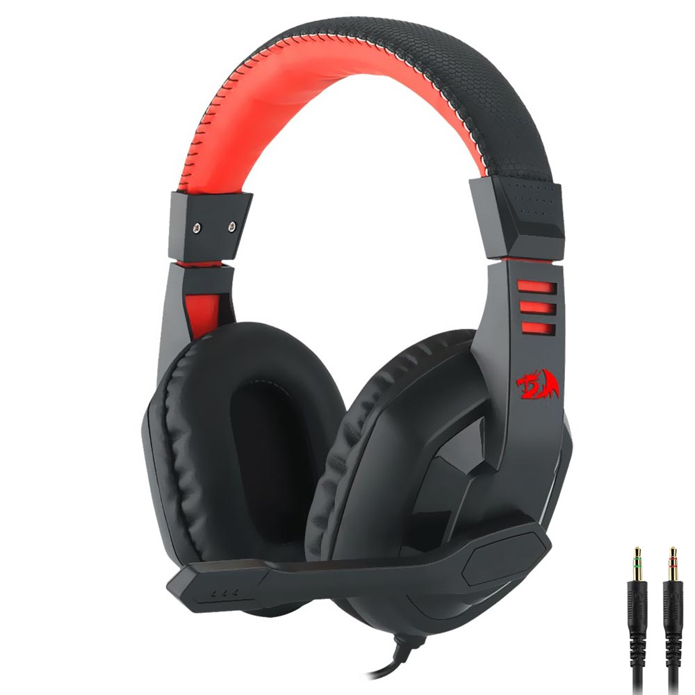 Foto do Produto Headset Gamer Redragon Ares H120 / Com Fio - Preto / Vermelho