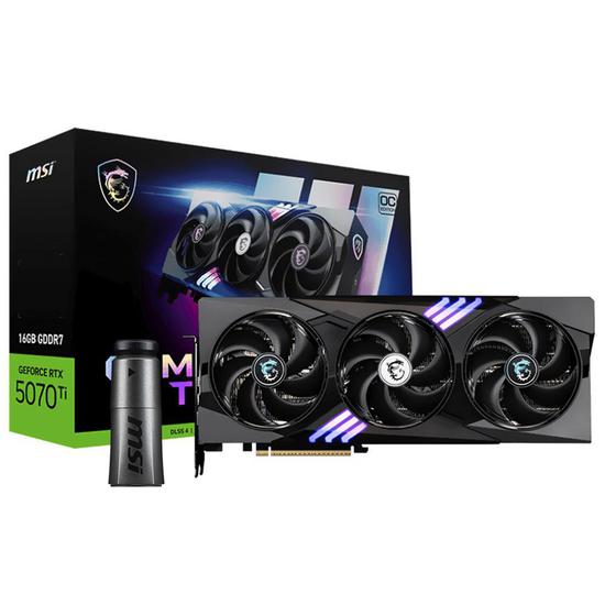 Foto do Produto Placa de Vídeo MSI GeForce RTX5070TI Trio OC Plus 16GB GDDR7 PCI-Express