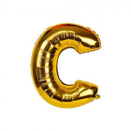 Foto do Produto Balao Letra C Dourado 16 Polegadas