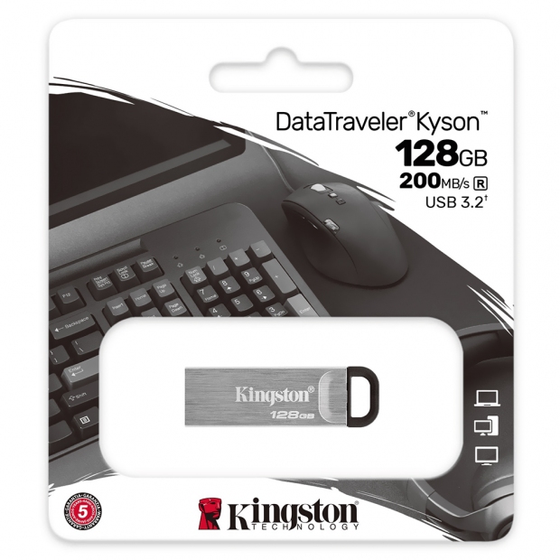 Foto do Produto PEN DRIVE 128GB KINGSTON DTKN/128GB KYSON 3.2 USB