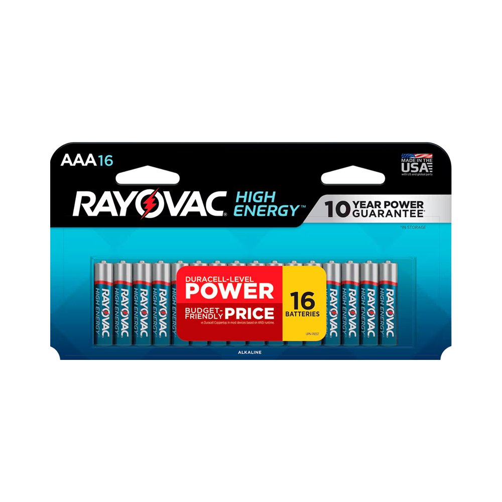 Foto do Produto PILA ALCALINA RAYOVAC AAA 16 UNIDADES
