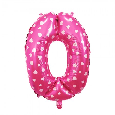 Foto do Produto Balao Numero 0 Pink 16 Polegadas