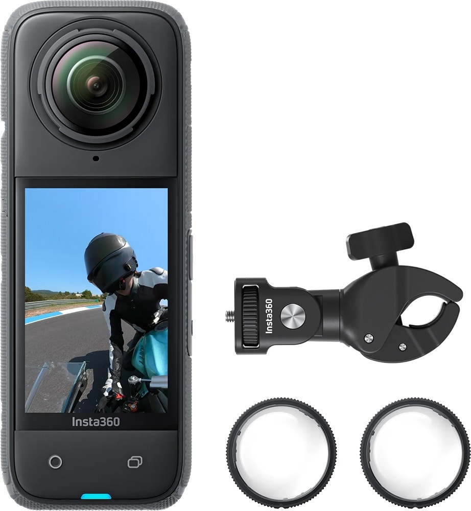 Foto do Produto Kit Câmera de Ação Insta360 X4 Motorcycle Bundle - CINSABMA