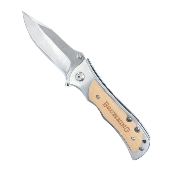 Foto do Produto Tatico Canivete Browning NF5056 De 21CM - Marrom/Cinza