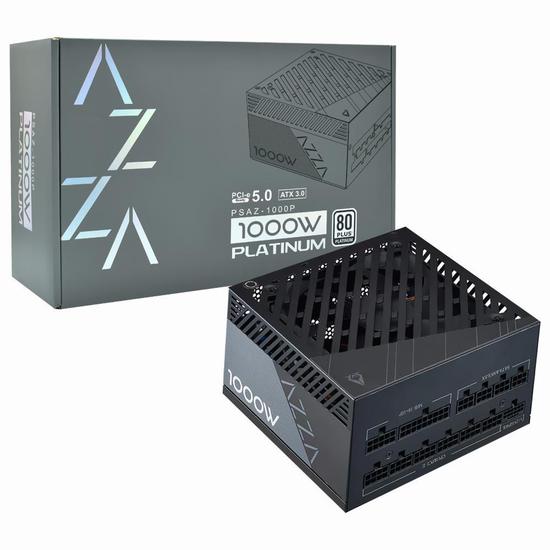 Foto do Produto Fonte Azza ATX PSAZ-1000P 80 Plus Platinum 1000W
