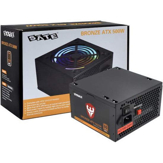 Foto do Produto Fonte Satellite ATX 500 RGB 80 Plus Bronze 500W