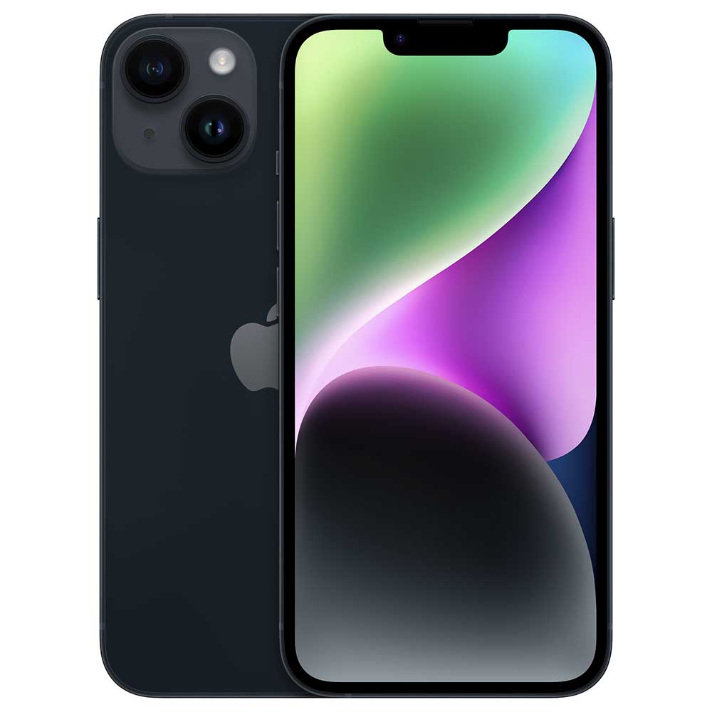 Foto do Produto Apple iPhone 14 MVUP3CH/A A2884 128GB / nanoSIM - Midnight