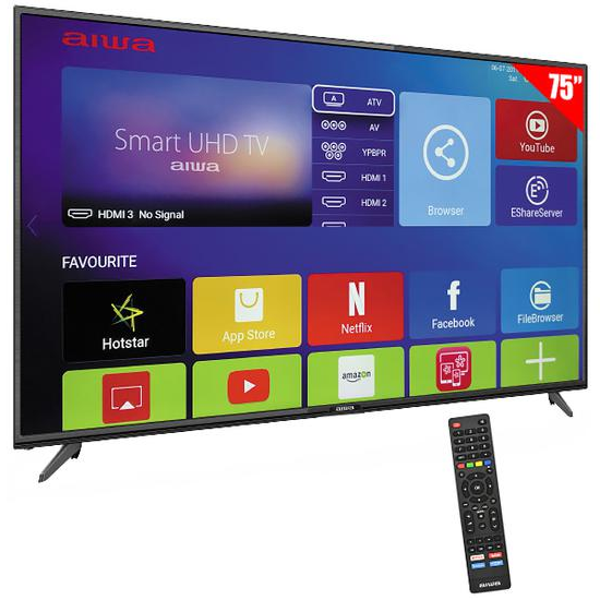 Foto do Produto TV Aiwa LED AW75B4K Ultra HD 75" 4K