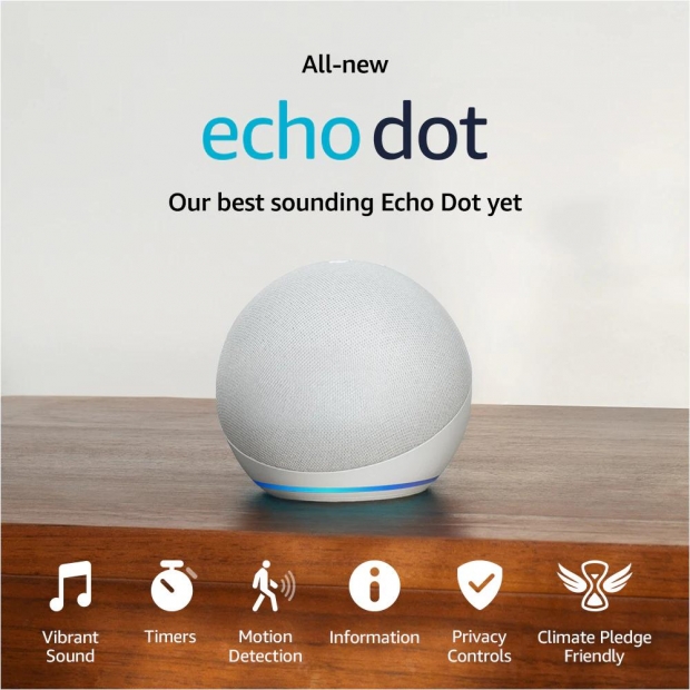 Foto do Produto ALEXA AMAZON ECHO DOT 5TH GEN WHITE 531083