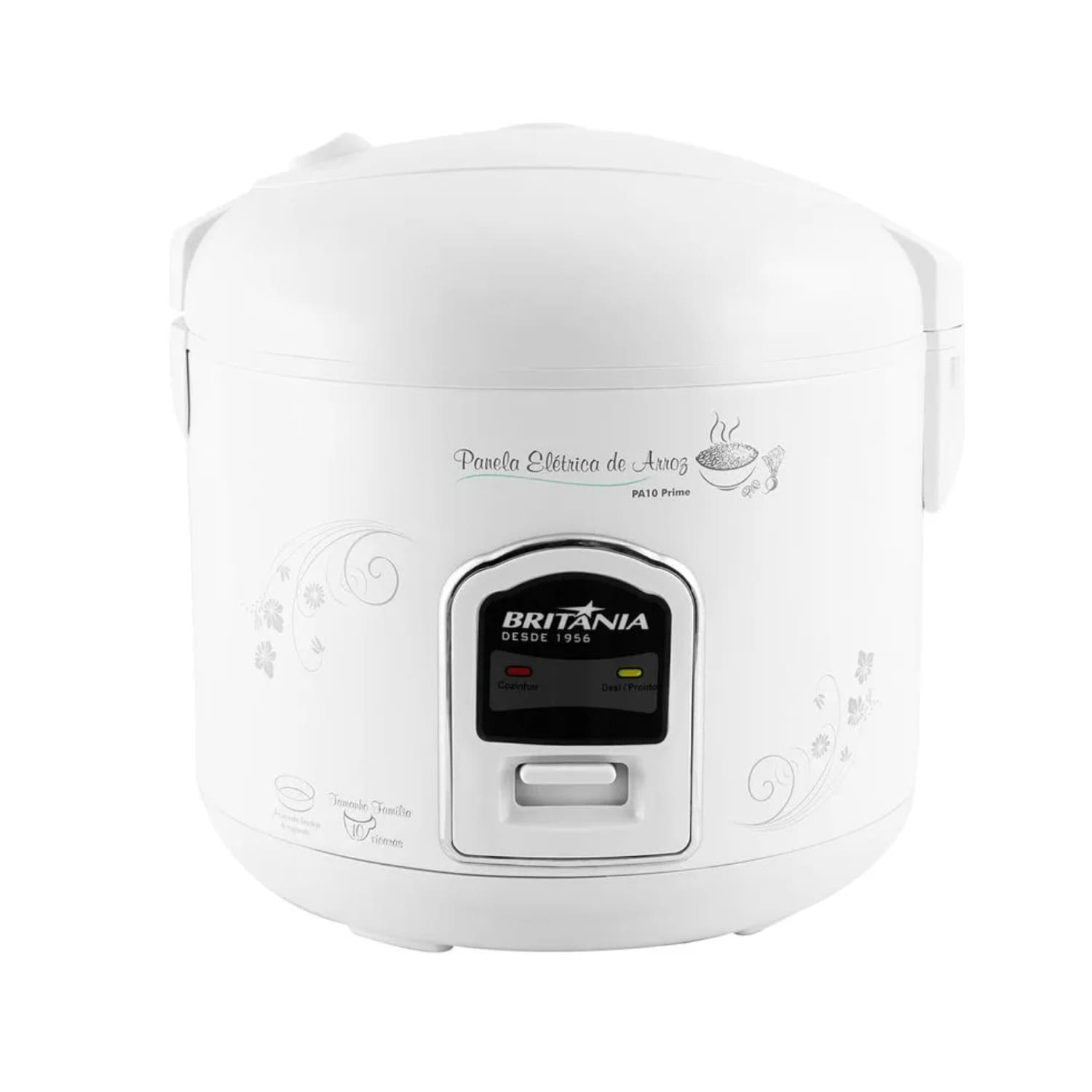Foto do Produto Panela Elétrica para Arroz Britania PA10 Prime - 300W - 2L - 220V/60Hz - Branco