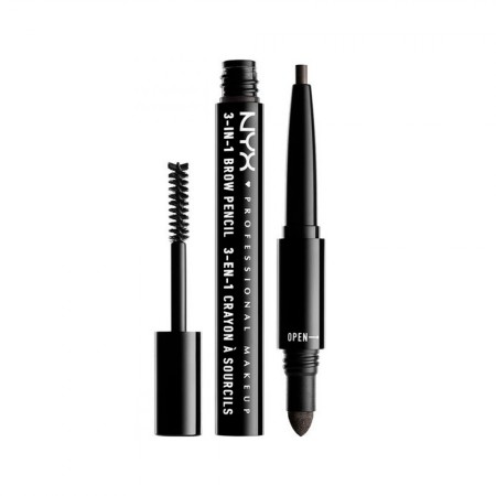 Foto do Produto Kit para Sobrancelha Nyx Brow Pencil 3 em 1 09 Charcoal