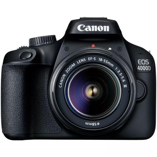 Foto do Produto Câmera Digital Canon EOS 4000D 18MP 2.7" Lente EF-S 18-55MM III