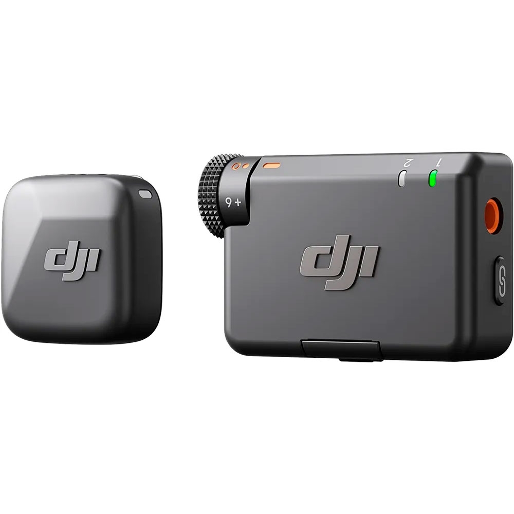 Foto do Produto Microfone Sem Fio DJI Mic Mini (1 TX + 1 RX) - Cinza