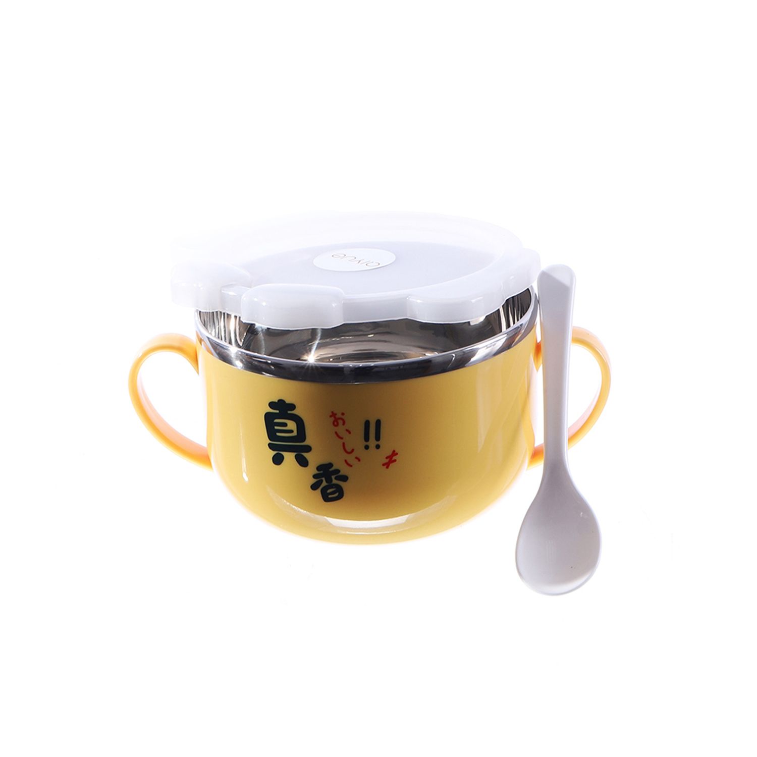 Foto do Produto MARMITA CON TAPA DE PLASTICO Y CUCHARA 650ML