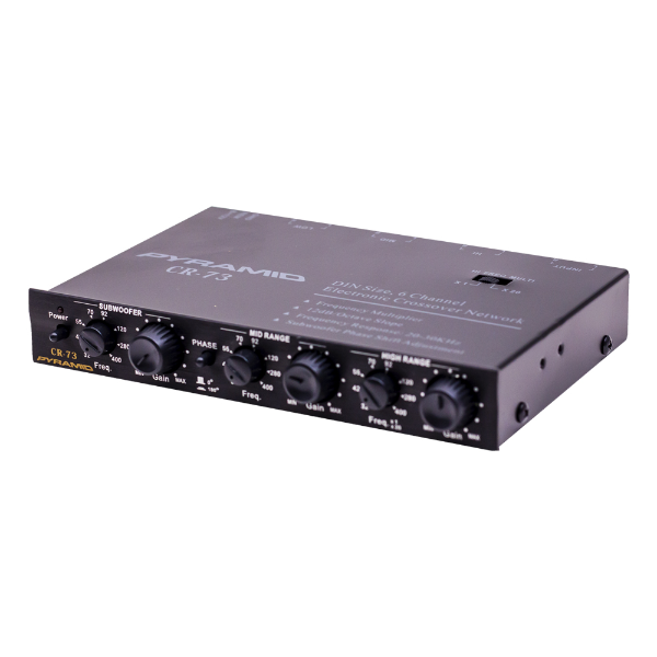 Foto do Produto Crossover Pyramid Gold Series CR73 / 6 Canais - Preto