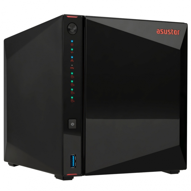 Foto do Produto SERVIDOR NAS ASUSTOR AS5404T QC2.0/4BAY/4GB/5-GBNL 5-GBLAN/2X2 3USB 3.2