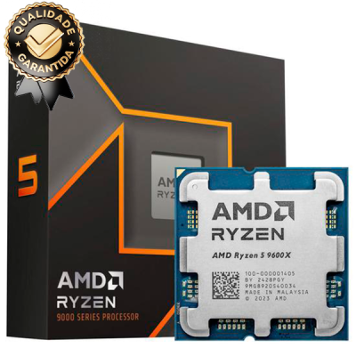 Foto do Produto PROCESSADOR AMD RYZEN 5 9600X SOCKET AM5 / 5.4GHZ / 38MB