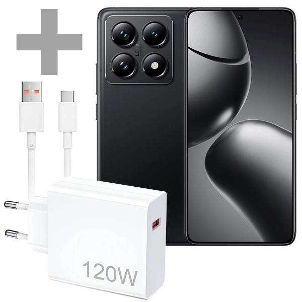 Foto do Produto Celular Xiaomi 14T Pro NFC Dual SIM de 512GB/12GB RAM de 6.67" Leica 50+50+12MP/32MP - (Global) + Carregador