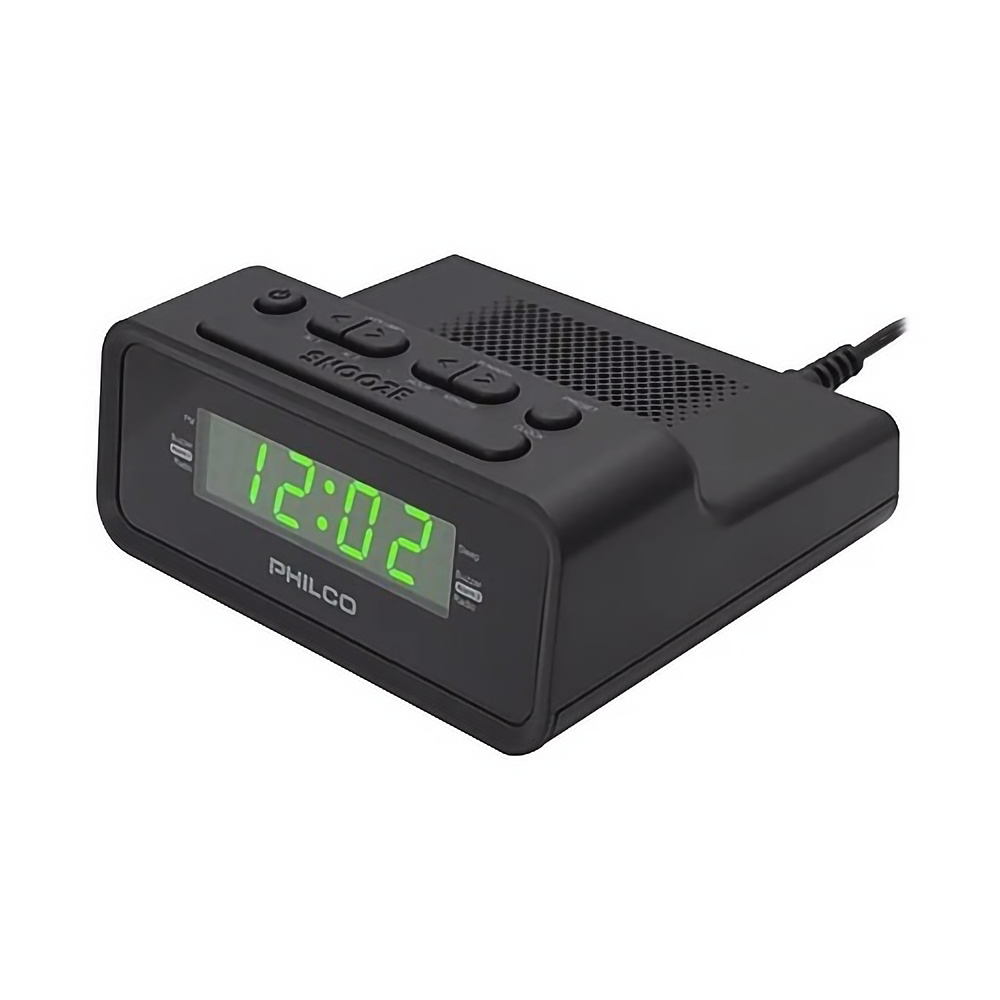 Foto do Produto Rádio Relógio Philco PAR1006GR - FM - 0.6'' - Preto