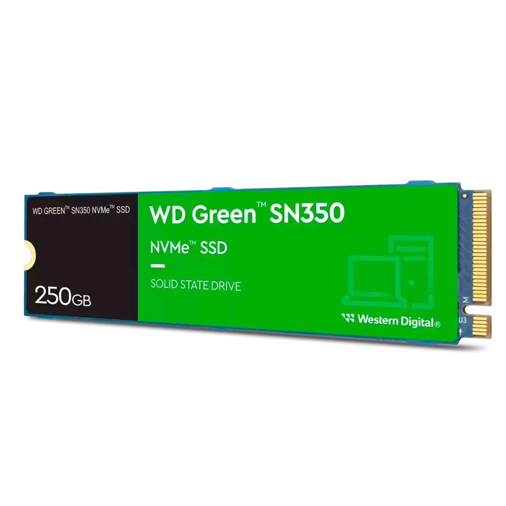 Foto do Produto SSD Interno WD SN350 NVME M.2 250GB Green - WDS250G2G0C