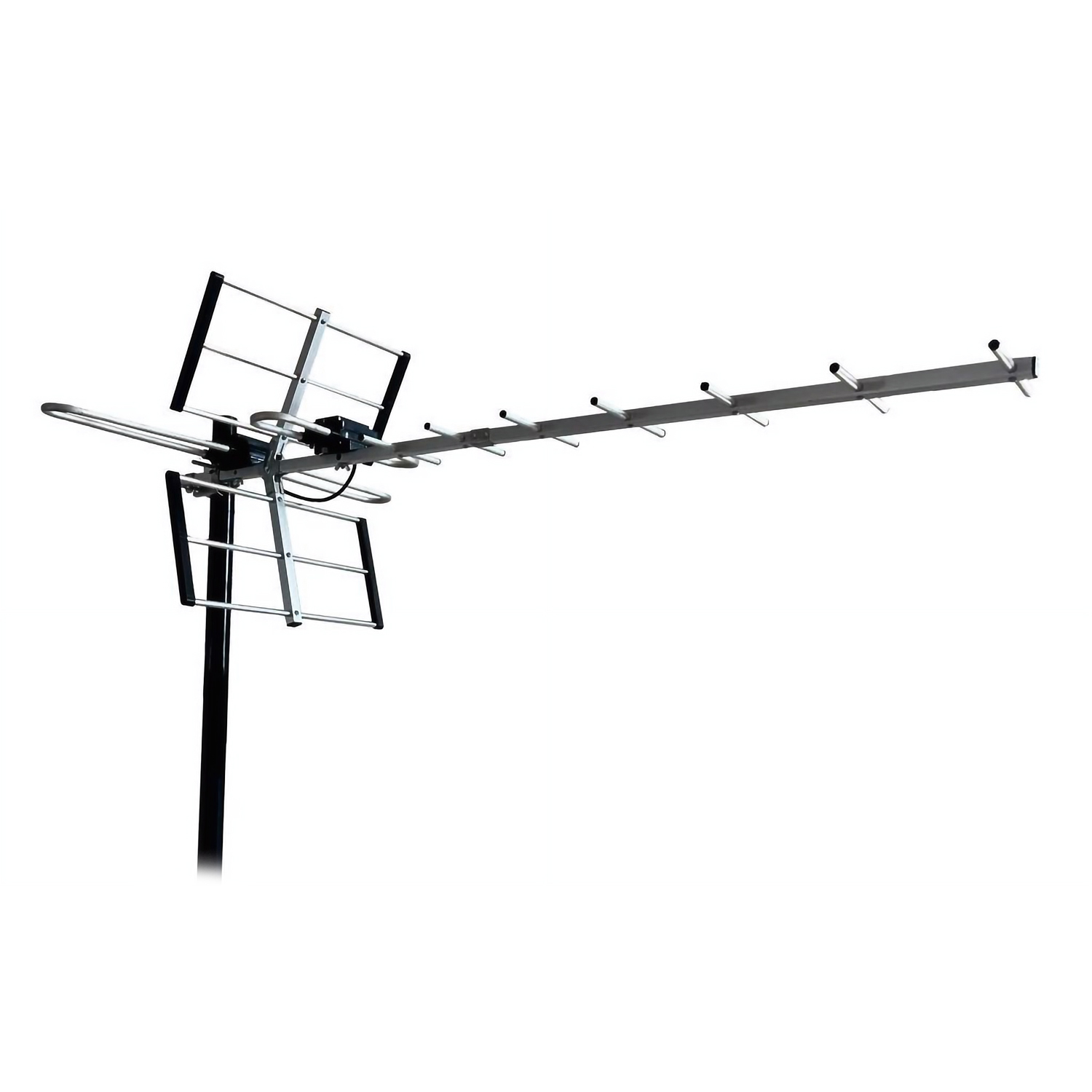 Foto do Produto Antena Digital Quanta QTKANTV600 - Externa - UHF/VHF - Preto