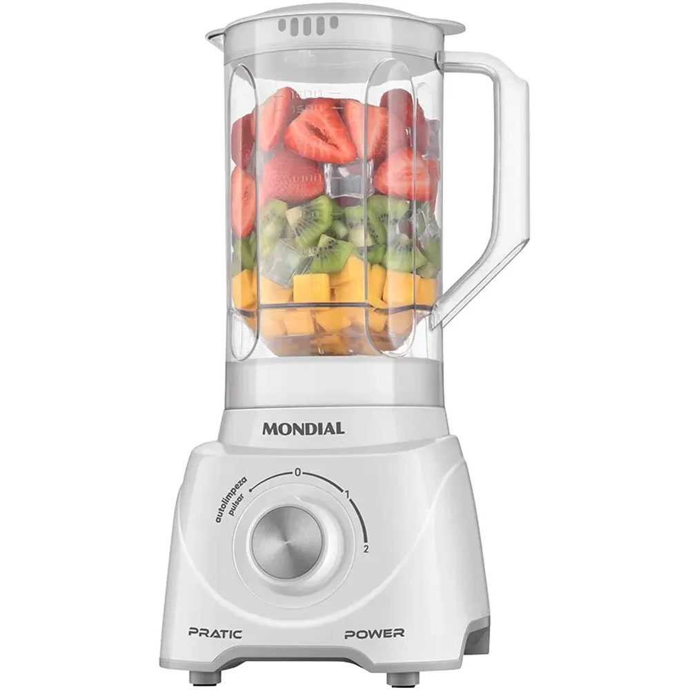 Foto do Produto Liquidificador Mondial Pratic Power L-97-W - 550W - 2.2L - 220V 50/60Hz - Branco