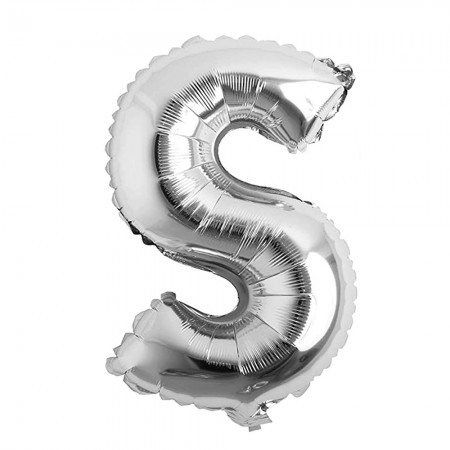 Foto do Produto Balao Letra S Prata 32 Polegadas