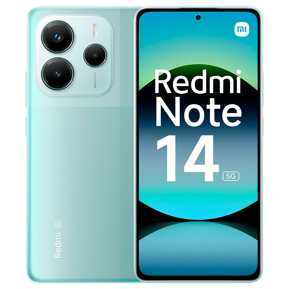 Foto do Produto Celular Xiaomi Redmi Note 14 5G 8GB de RAM / 256GB / Tela 6.67" / Dual Sim - Coral Verde (Global)