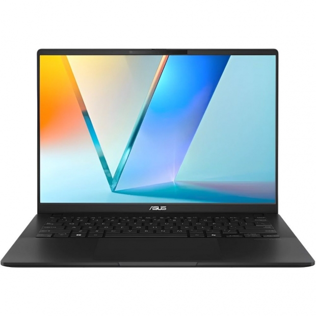 Foto do Produto Notebook Asus Vivobook S14 Q423SA-U5512, Intel Core Ultra 5 226V 2.10GHZ (4.50GHZ), Intel AI Boost, 16GB RAM, 512GB SSD, Tela 14" WUXGA (1920 x 1200) OLED, Windows 11 Home, Copilot + PC, Inglês, Neutral Preto