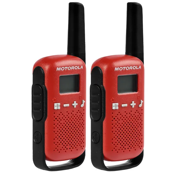 Foto do Produto Walkie-Talkie Motorola T110 22 Canais/25 km - Preto/Vermelho