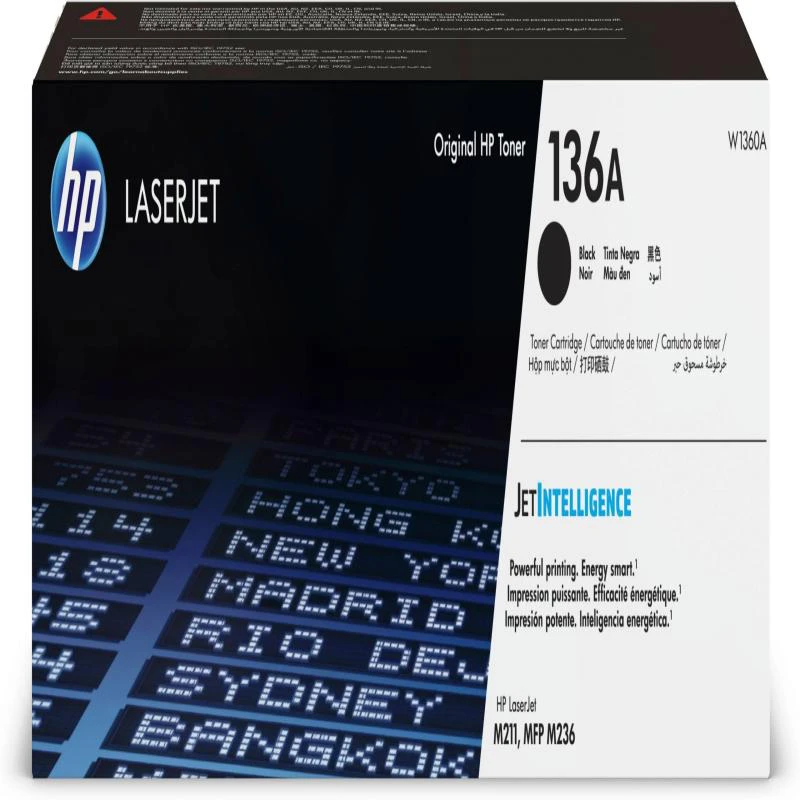 Foto do Produto TONER HP 136A W1360A Black Impressora LaserJet M211 / MFP M236